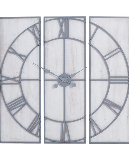 Roza Panelled Wall Clock