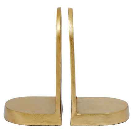 Rubi Set Of Two Gold Finish Arched Bookends
