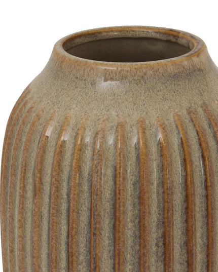 Sabbia Collection Ribbed Vase