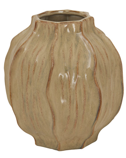 Sabbia Collection Squat Seed Pod Vase