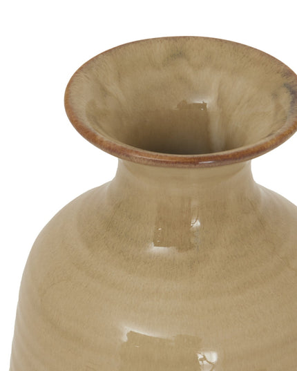 Sabbia Collection Tall Ridged Vase