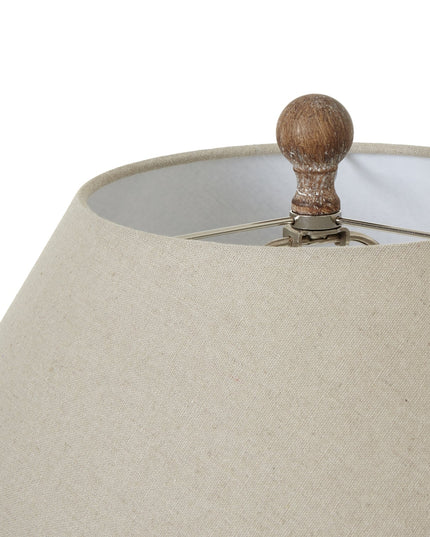 Saturn Table Lamp With Linen Shade