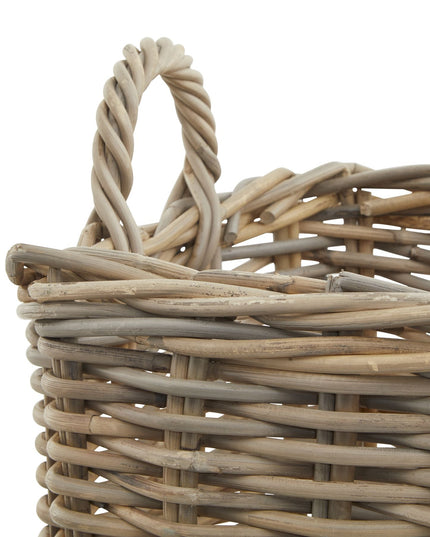 Set of 3 Kubu Rattan Square Storage Baskets