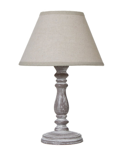 Setia Column Table Tamp With Linen Shade