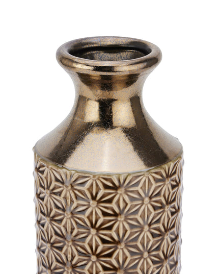 Seville Collection Caramel Fluted Vase