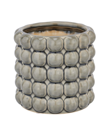 Seville Collection Grey Bubble Planter