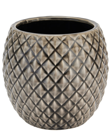 Seville Collection Grey Diamond Planter