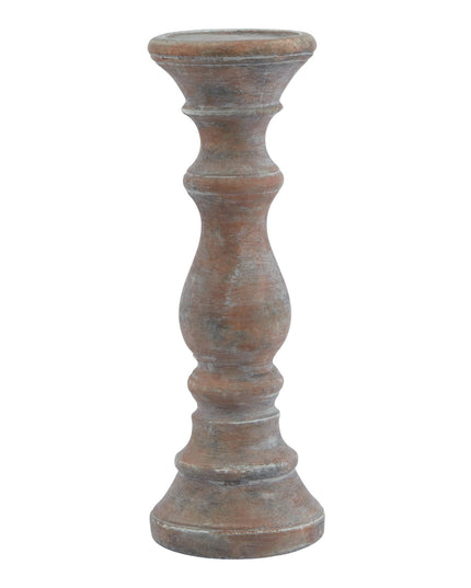 Siena Brown  Column Candle Holder
