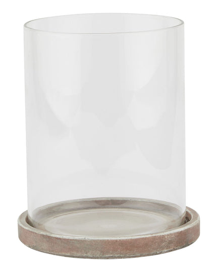 Siena Brown Large Hurricane Lantern