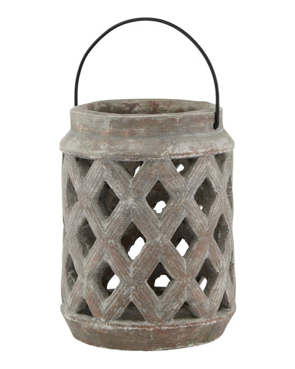 Siena Brown Large Lattice Lantern