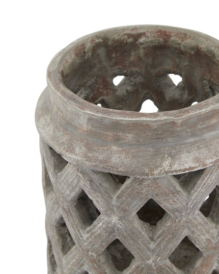 Siena Brown Large Lattice Lantern