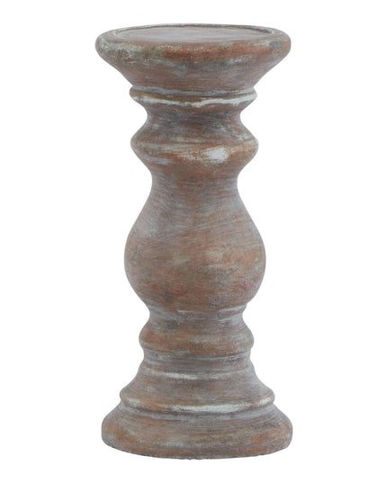 Siena Small Brown  Column Candle Holder