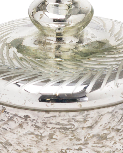 Silver Foil Effect Small Trinket Jar