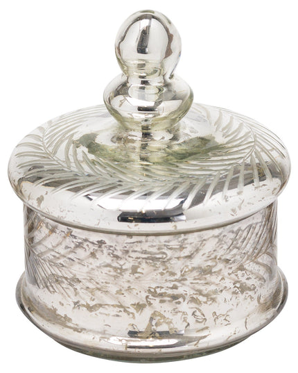 Silver Foil Effect Small Trinket Jar