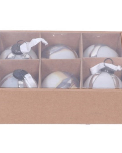 Silver Ombre Set Of 6 Baubles