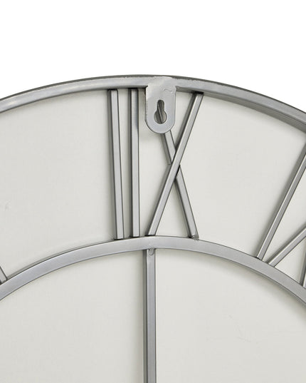 Silver Skeleton Wall Clock