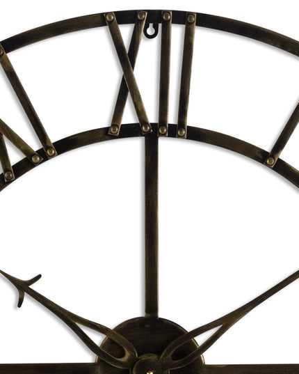 Small Antique Brass Skeleton Clock