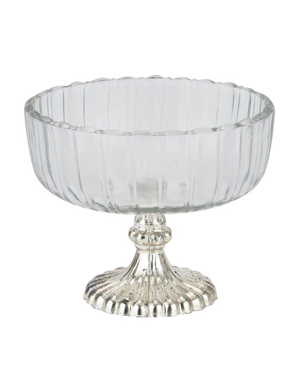 Small Fluted Glass Display Bowl