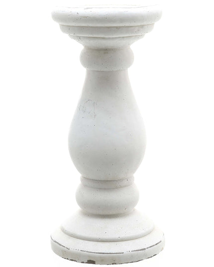 Small Matt White Ceramic Candle Holder