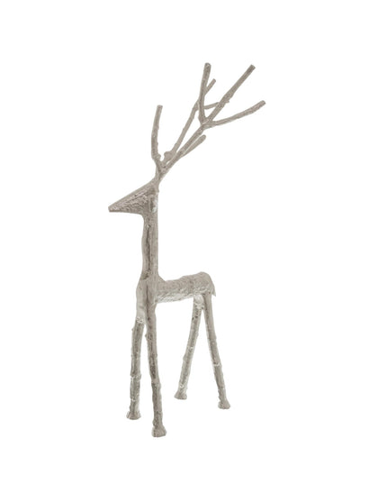 Small Silver Standing Stag Ornament