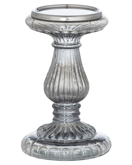 Smoked Midnight Small Candle Pillar