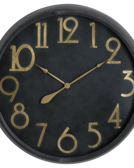 Soho Brass And Black Large Clock