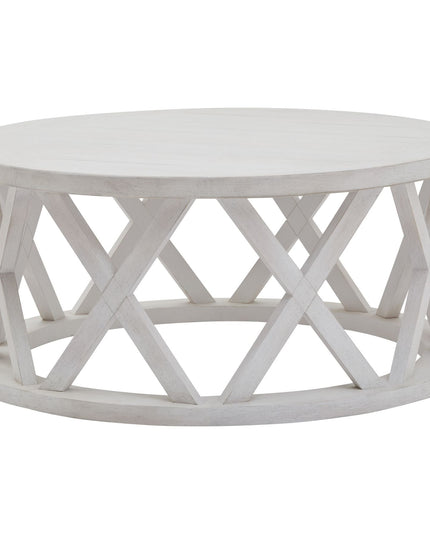 Stamford Plank Collection Round Coffee Table