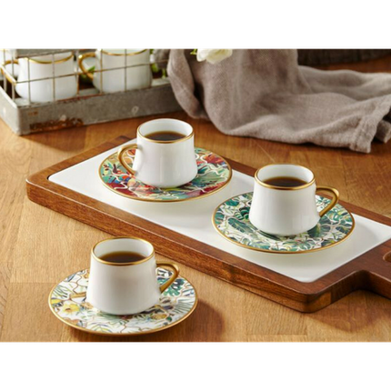 Sufi Coffee Cup and Saucer - Amazon Tropic - 90 cc