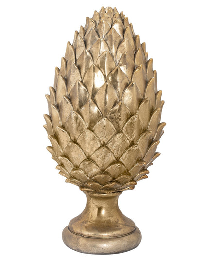 Tall Large Gold Pinecone Finial