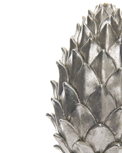 Tall Large Silver Pinecone Finial
