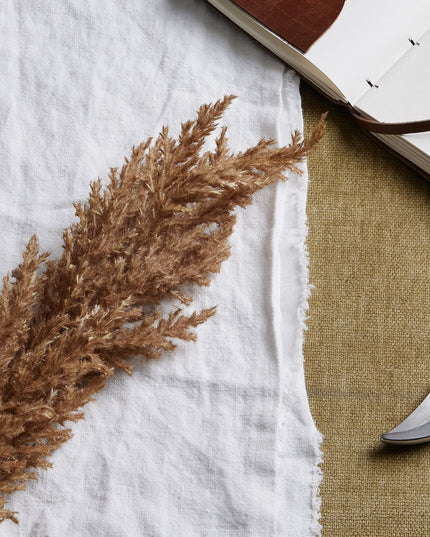 Taupe Faux Dried Pampas Grass Stem