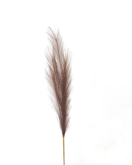 Taupe Faux Pampas Grass Stem