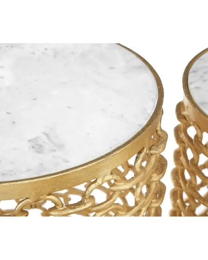 Templar Set Of Three Aluminium Side Tables