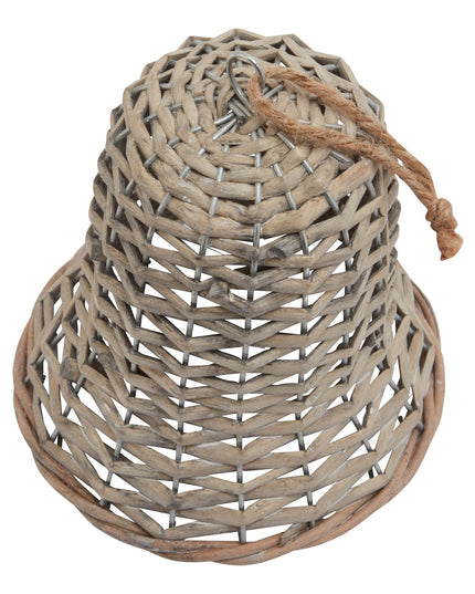 The Noel Collection Large Wicker Bell Decoration