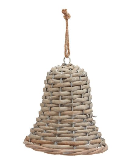 The Noel Collection Medium Wicker Bell Decoration