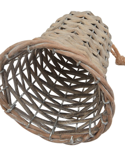 The Noel Collection Medium Wicker Bell Decoration