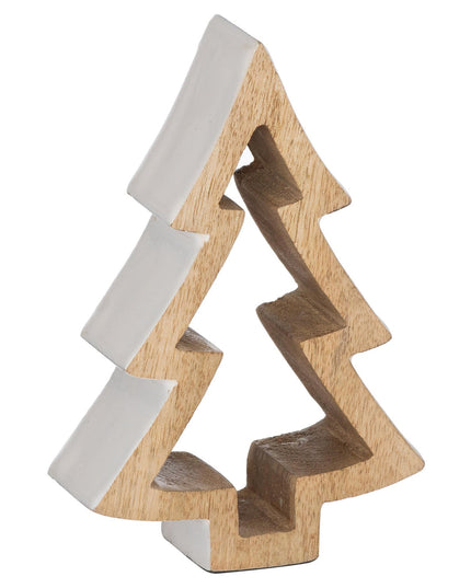 The Noel Collection Snowy Standing Small Wooden Tree