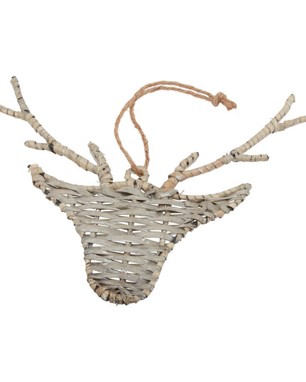 The Noel Collection Wicker Hanging Reindeer