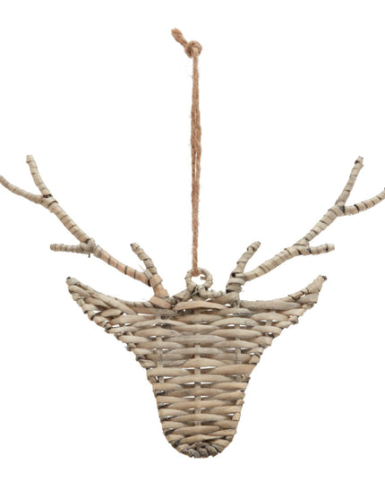 The Noel Collection Wicker Hanging Reindeer