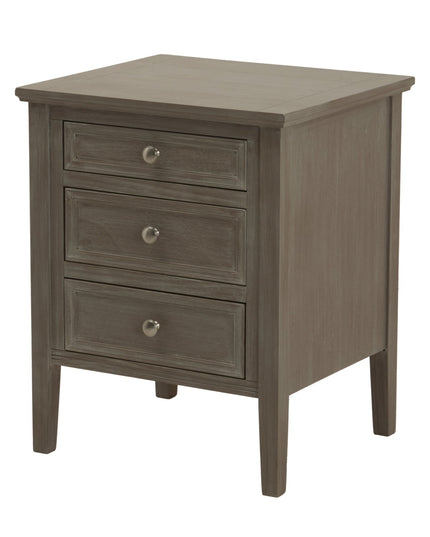 The Serene Collection Three Drawer Bedside Table