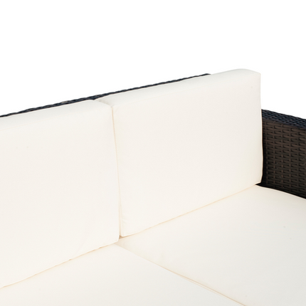 Outdoor Double Armchair - Comfortable PE Rattan Seating for Two