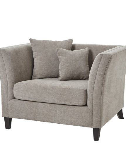 Vesper Taupe Cushion Back Snuggle Chair