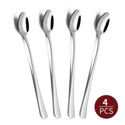 Vinsani 8pcs SS Long Handle Latte Spoons 0000259