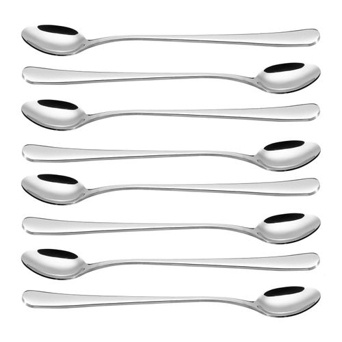 Vinsani 8pcs SS Long Handle Latte Spoons 0000259