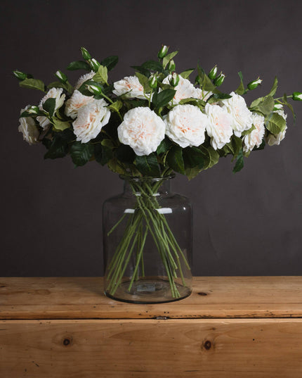 White Garden Rose Spray