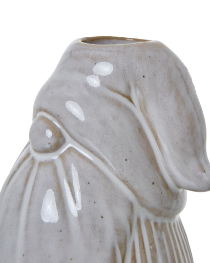 White Gonk Taper Candle Holder