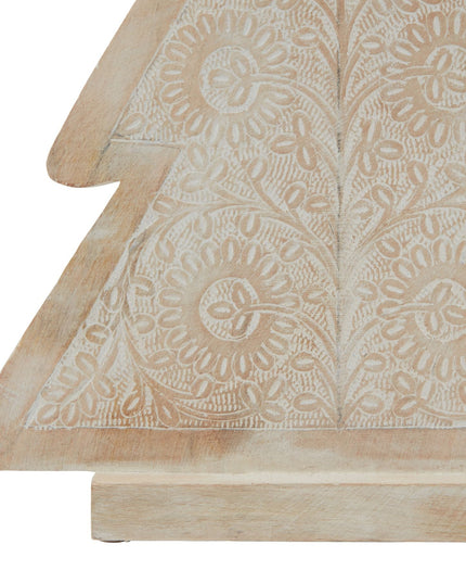 White Wash Collection Wooden Large Patterned Decorative Tree