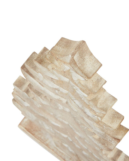 White Wash Collection Wooden Large Tiered Tree Decoration