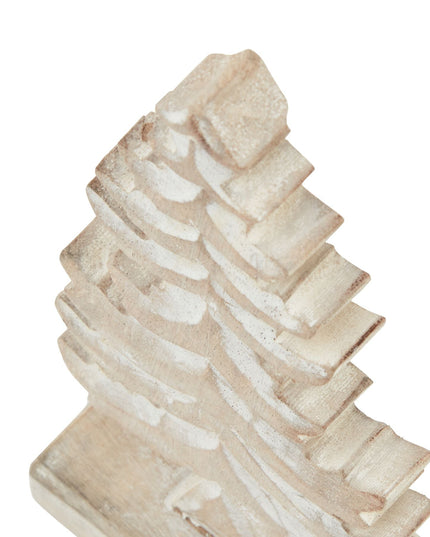 White Wash Collection Wooden Tiered Tree Decoration