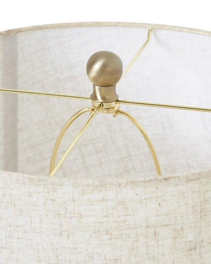 White Wash Wicker Table Lamp With Linen Shade